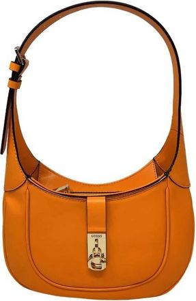 Guess Hobo Bag Maimie Mango - Dames - Schoudertassen - Bruin - ONE Size - Katoen - Tassen