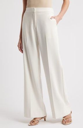 Nordstrom The Lennox Wide Leg Trousers in Ivory Tofu at Nordstrom Rack, Size 12