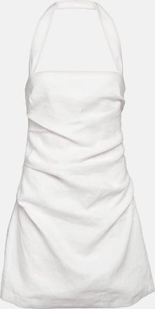 Sir. Noemi halterneck linen minidress