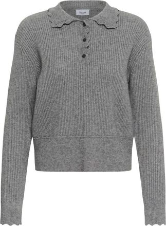 Saint Tropez Milasz Polo - Dames - Polos - Grijs - M - Polyester - Tops