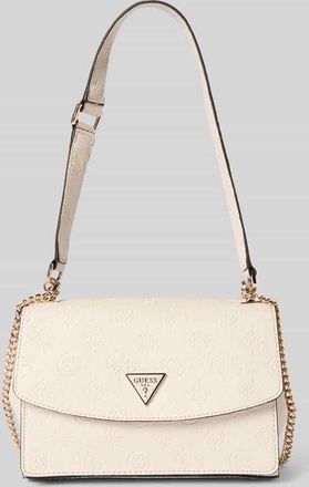 Guess Handtasche mit Label-Applikation Modell CRESIDIA II in Offwhite, Gr&ouml;&szlig;e 1