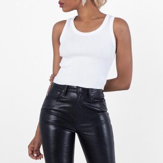 A Gold E Shrunken Poppy Tank, Size Medium