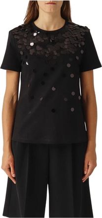 Max Mara Mujer, Camisetas, Negro, Talla: S