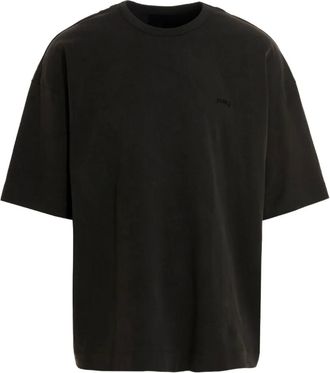 Juun.J T-shirt con logo - Nero