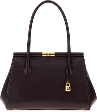 Dolce & Gabbana Maroon Marlene Handbag