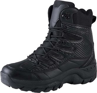 Generic Plush Warm Cotton Shoes Wear and Anti Boots Five Finger Cotton Shoes Outdoor Sports Shoes Mens and Womens Hiking Shoes Casual Wear Shoes for Men (Blac