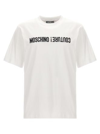 【関税&送料込】Moschino White Crepe T-Shirt $250 AW19 Moschino Jeremy Scott Toothpaste Cotton White