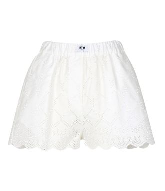Msgm Shorts Wei&szlig;