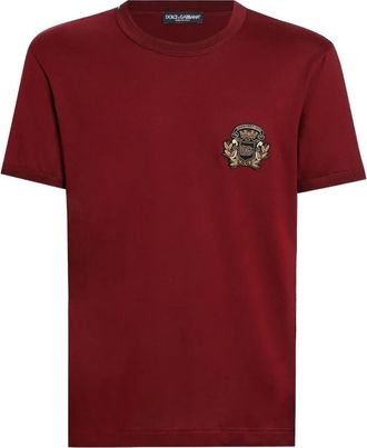 Dolce & Gabbana T-shirt con decorazione - Rosso
