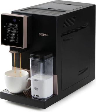 Domo Machine A Expresso Automatique Avec Broyeur - Domo - Do743k - 1350 W - 19 Bar - 125 G Caf&eacute; - Noir