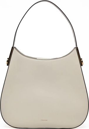 Ferragamo Spacious Hobo Bag With Suede-Lined Interior
