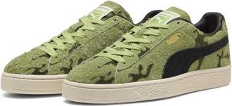 Puma Suede Flock Sneaker in Wild Fern/Calming Green at Nordstrom, Size 8.5