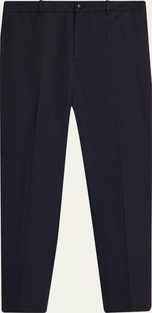 Moncler Mens Wide-Stripe Wool Ribbed Crewneck Sweater