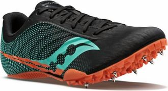Saucony Mens Spitfire 5 Race Shoe In 26 - Black/cool Mint