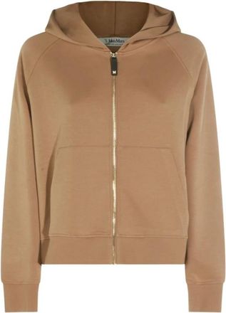Max Mara Zip-throughs - Dames - Vesten met rits - Bruin - L - Hoodies & sweatvesten