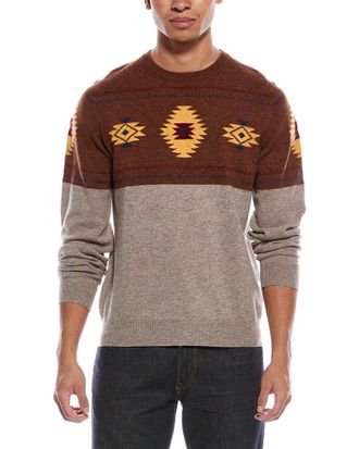 Brodie Navajo Wool & Cashmere-Blend Crewneck Sweater