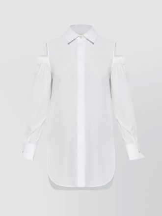 Max Mara cold shoulder buttoned cuffs shirt