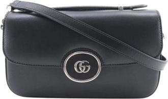 Gucci Pre-owned Cross Body Bags, female, Black, Size: ONE SIZE Pre-owned Vintage Shoulder Bag