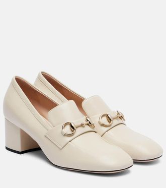 Gucci Lady Horsebit leather loafer pumps