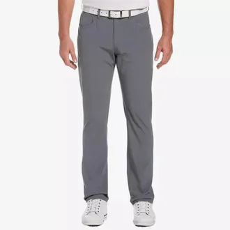 PGA TOUR Mens Pga Tour Golf Pants Dark Gray Horizontal Texture Stretch 5-Pockets FTS1046