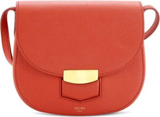 Celine Trotteur Grainy Leather Small crossbody bag - Rood