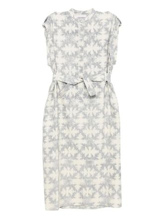 Saiid Kobeisy printed midi dress - White