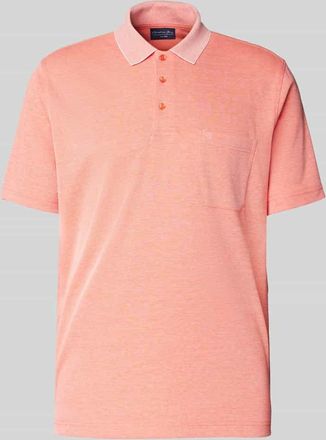 Christian Berg Regular Fit Poloshirt mit Brusttasche in Hellrot, Größe XXL