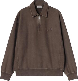 Carhartt Work in Progress Felpa Lambert Polo - - Sweatshirts & Hoodies - Uomo - Marrone - M