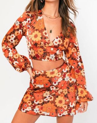 Le Lis Blanc Deux Floral Mini Skirt