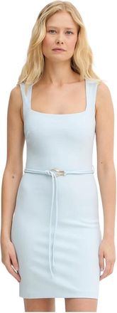 Guess Dames, Jurken, Blauw, Maat: XL Poliester