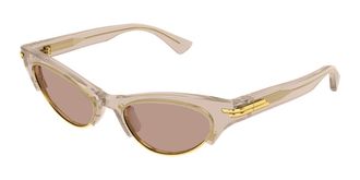 Bottega Veneta BV1431S 005 Womens Sunglasses Brown Size 52