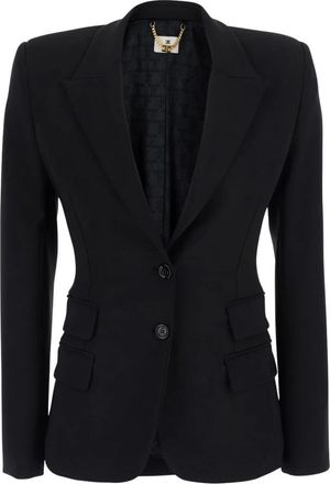 Elisabetta Franchi Jassen - Dames - Blazers - Zwart - M - Jassen