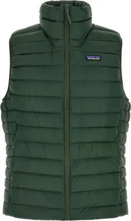 Patagonia Green Sleeveless Logo Jacket