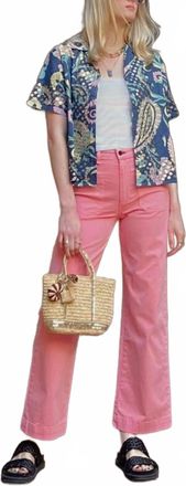 Alix of Bohemia Stevie Coin Shirt In Blue Riviera