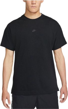 Nike Mens Nike Solid Color Logo Round Neck Pullover Short Sleeve Black T-Shirt DD7019-010