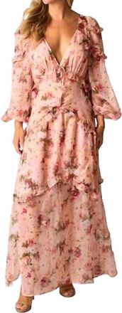 BuddyLove Pia Long Sleeve Maxi Dress In Spellbound