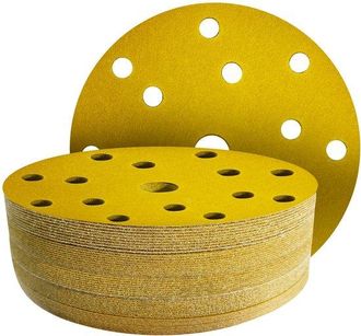 OEM 50 Discos De Lijado De 150 Mm - Grano 150 - Disco De Lijado De 150 Mm Con 15 Agujeros Para Lijadora Orbital De 150 Mm
