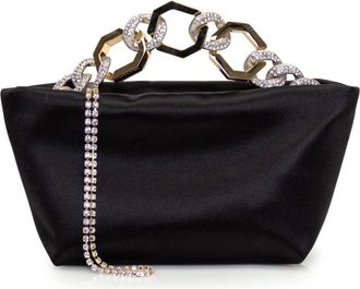 Gedebe Satin Handtassen - Dames - Handtassen - Zwart - ONE Size - Satijn - Tassen