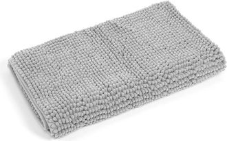 OEM Alfombra Antideslizante Suave De Color Gris Plateado De 50x120 Cm Para Cocina, Dormitorio Y Ba&ntilde;o