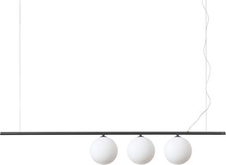 Ideal Lux L&aacute;mpara de suspensi&oacute;n Perline SP3 Negro - L1205xH420-2200xP150mm