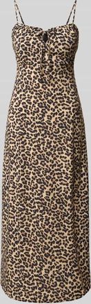 Only Schmales Freizeitkleid aus reiner Viskose Modell NELLY in Schoko, Gr&ouml;&szlig;e XL