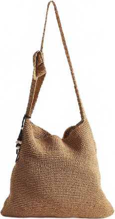 Free People Womens Coastal Crush Straw Tote Bag In Natural