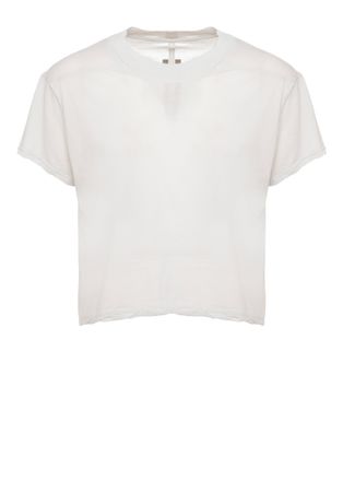 Rick Owens Ivory Level T Cotton T-Shirt
