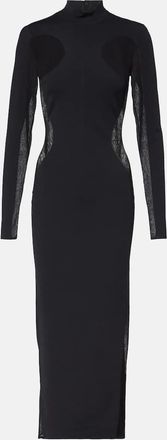 Stella McCartney Abito lungo Miracle in maglia e mesh