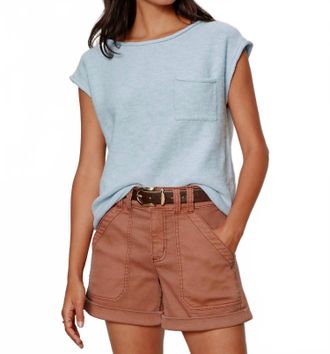 Sanctuary Sweater Tee In Powder Blue