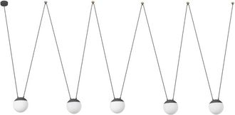 Faro Barcelona Faro Mine - 5 L&aacute;mpara Colgante Gris Claro, E27