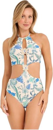 Del Maar Dm 311 One-Piece - Dames - Badpakken - Blauw - XS - Badmode