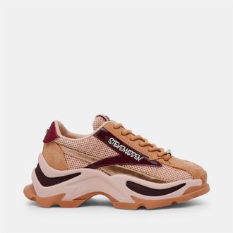 Steve Madden Womens Zoomz Trainer in Clay Multi - Cream - Size UK 4