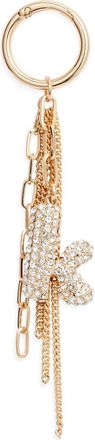 Chelsea28 Pav&eacute; Crystal Inital Bag Charm in K- Clear- Gold at Nordstrom