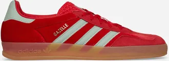 adidas Women s Gazelle Indoor Sneakers Better Scarlet / Hazy Green